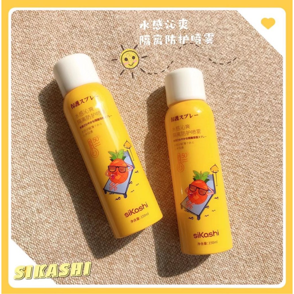 Xịt chống nắng Sikashi 50+ chống tia cực tím lọ vàng | BigBuy360 - bigbuy360.vn