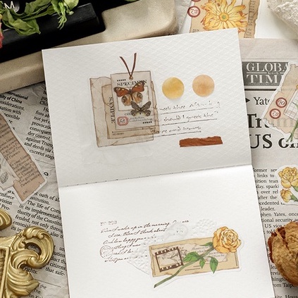 Sticker trang trí Bullet Journal- Washi Paper Sticker Pack Flower