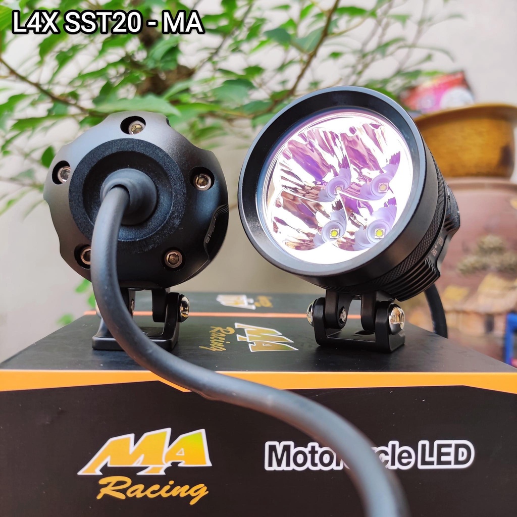 Đèn Trợ Sáng L4x Chíp Xịn SST20 Kính Tím Chính Hãng MA Bảo Hành 1 Năm