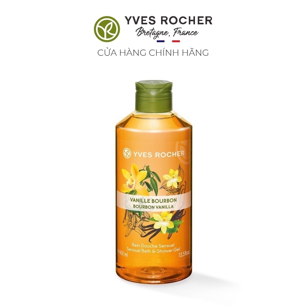 Gel Tắm Yves Rocher Hương Bourbon Vanilla Bath And Shower Gel 400ml