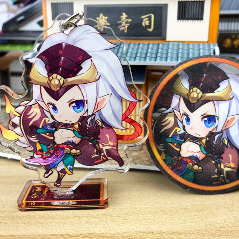 Móc khóa tượng trưng bày huy hiệu hoạt hình Âm Dương Sư Onmyoji