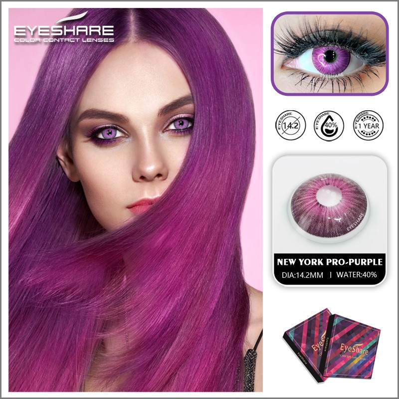 EYESHARE [Hàng mới về] Cặp kính áp tròng 14.5mm chất lượng cao thời trang
