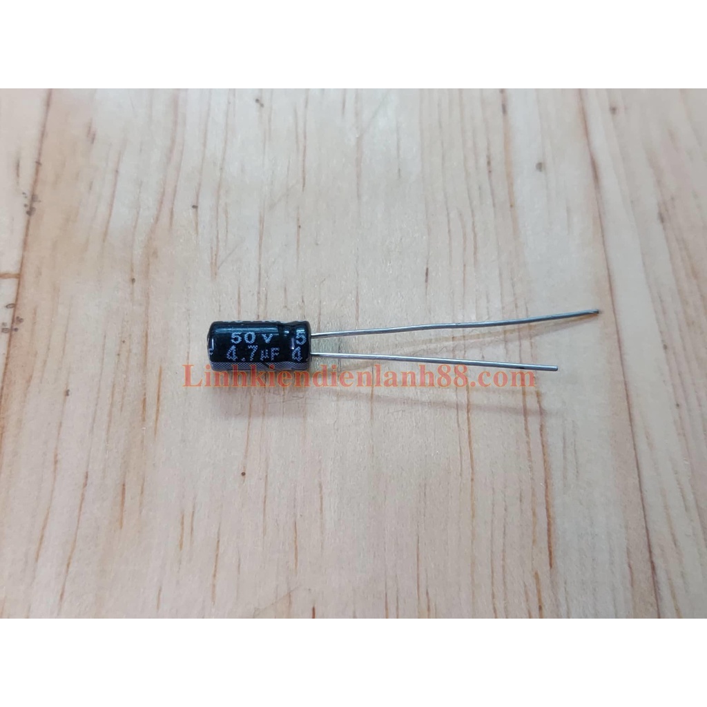 20 cái Tụ hóa 4.7uf 50v tần số cao mới !