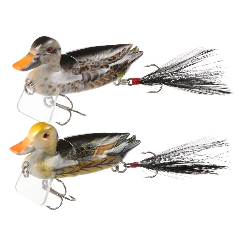 WATTLE Mồi Câu Cá Giả Hình Vịt 3D Nhiều Khớp Nối 10g