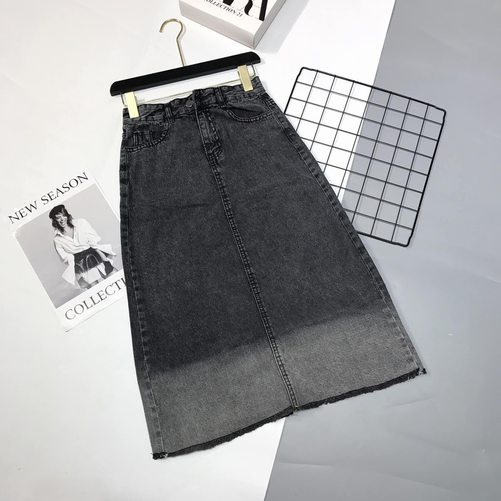 Chân váy jean xẻ sau mã 34+35 (kèm ảnh thật,video) | BigBuy360 - bigbuy360.vn