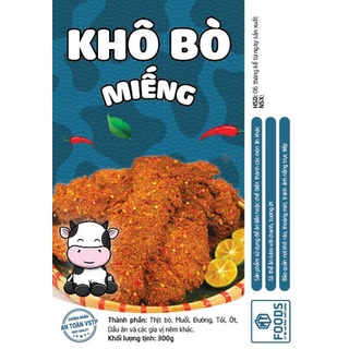 Khô bò miếng 300g - minh thiên foods - vừa ngon vừa rẻ