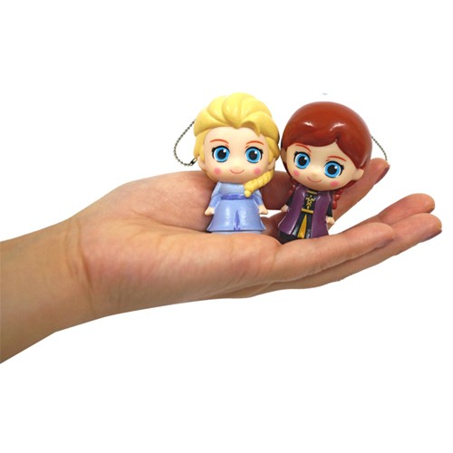 [6cm] Móc khoá nhân vật Anna và Elsa phim Disney Frozen 2 có kèn bóp