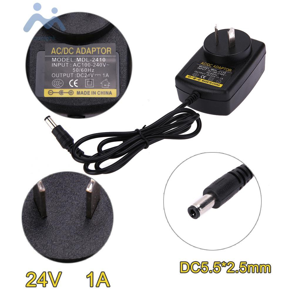 adolphs DC24V 1A Adapter AC 100V-240V to DC 24V Converter Power Supply Adapter 5.5*