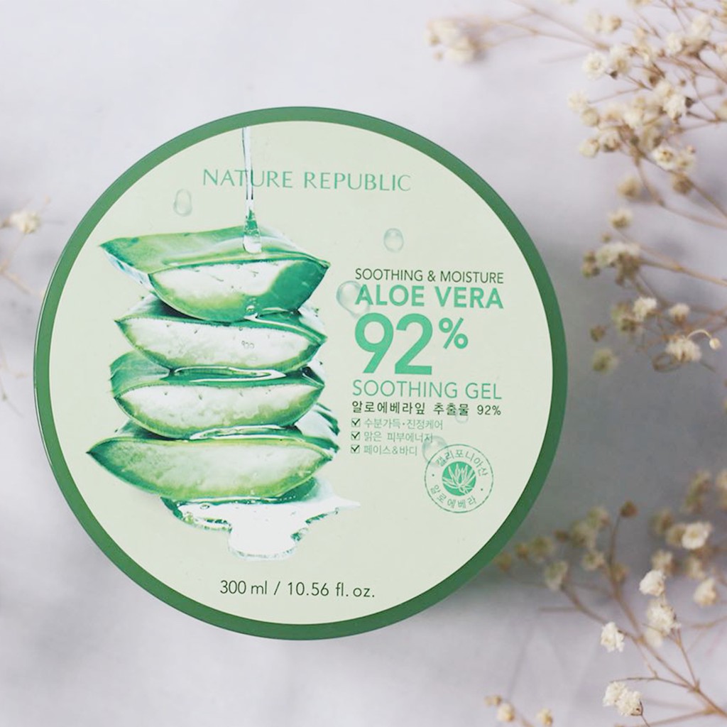 Gel Lô Hội Nature Republic Aloe Vera 92% Soothing Gel