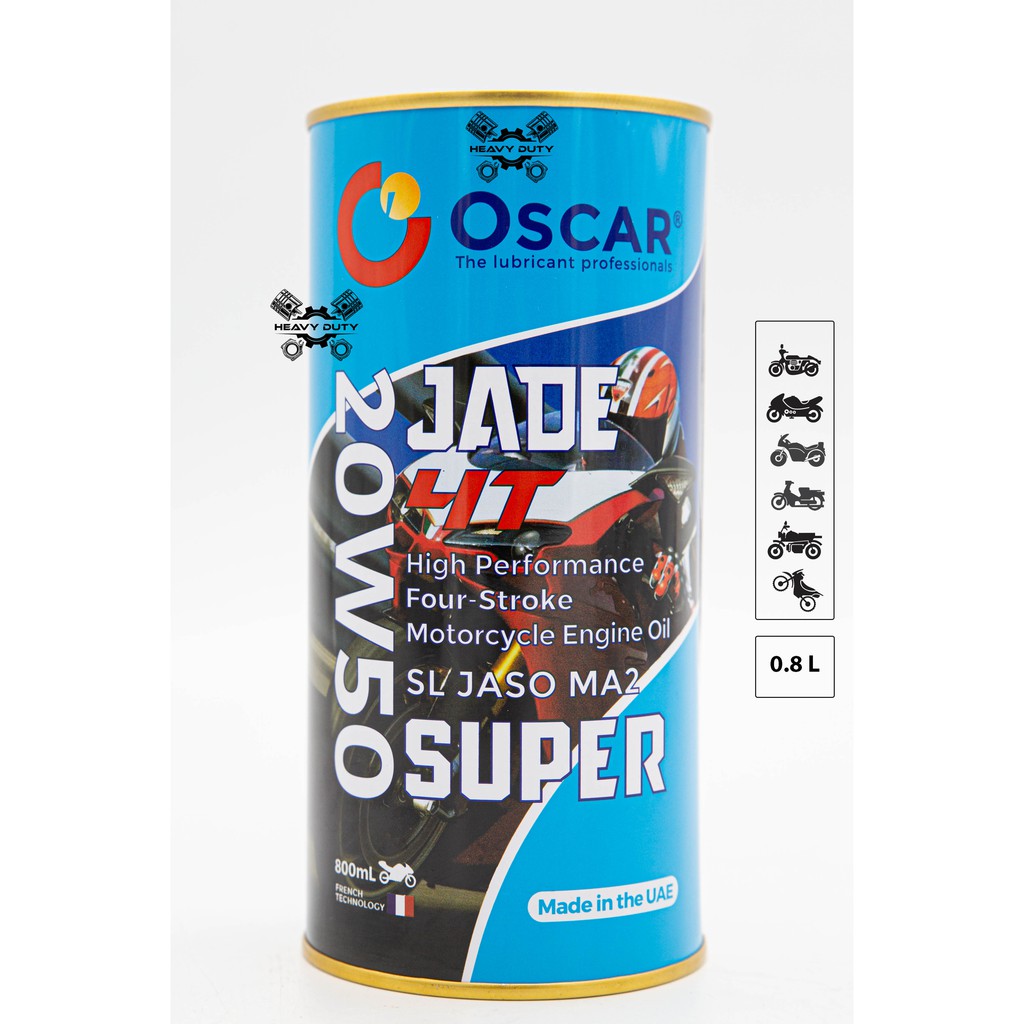 Nhớt Xe Số Cao Cấp 20W50 - Oscar Jade 4T Super
