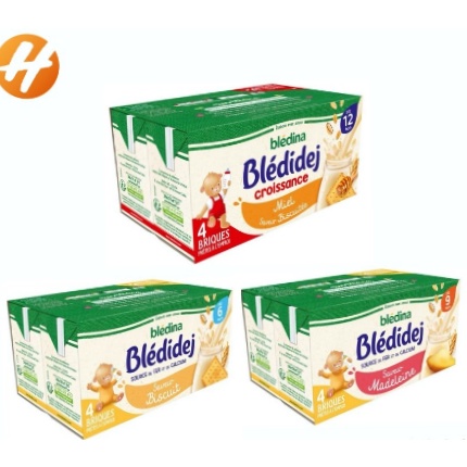 (Date 10,11/2022) Sữa tươi Bledina Pháp Cho Bé Từ 6 Tháng Tuổi (Lốc 4 Hộp x 250ml)