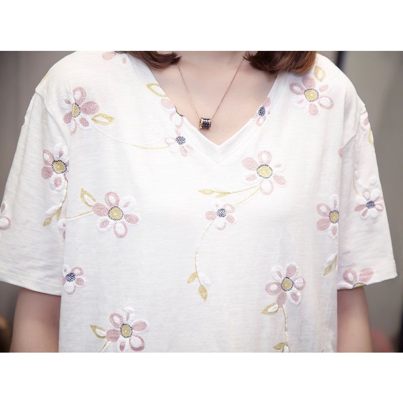 Áo Thun Ngắn Tay Dáng Rộng In Họa Tiết Kiểu Phương Tây Thời Trang Mùa Hè Cho Nữ