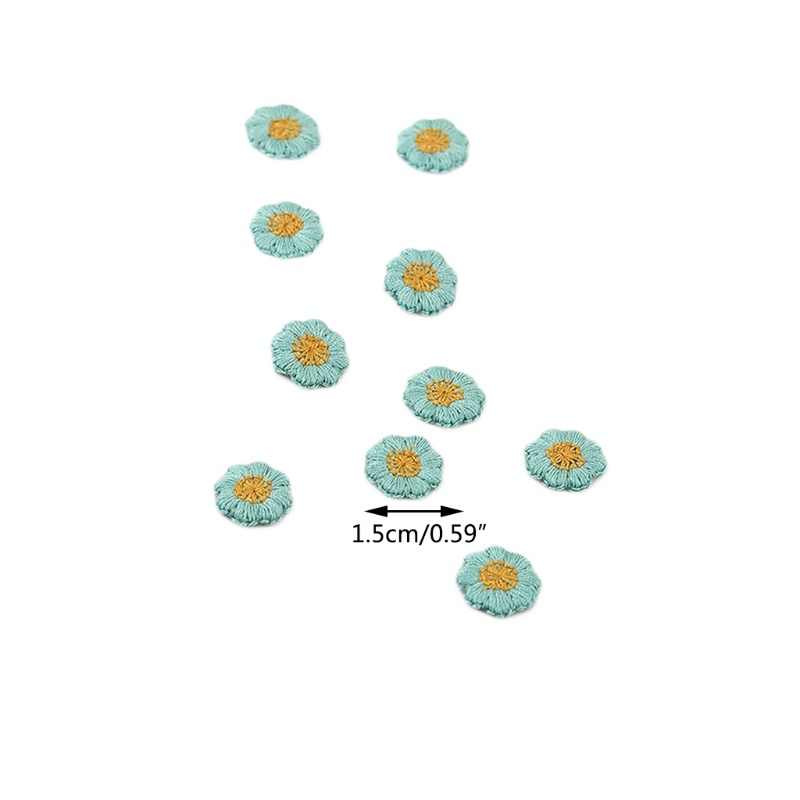 Set 50 Sticker Ủi Thêu Hình Hoa Mận Dễ Thương