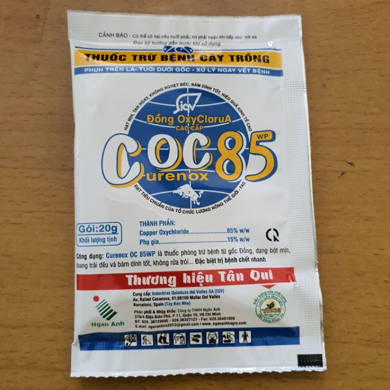 Thuốc trừ bệnh cây trồng COC 85WP 20G