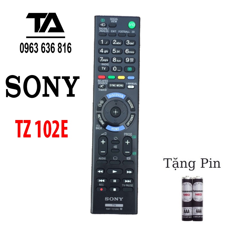 [ FREESHIP 50K ]  Remote Điều khiển TV Sony TZ-120E TV Sony LED/LCD Smart - Chính Hãng