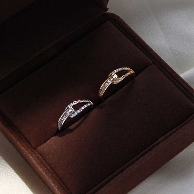 Nhẫn Nữ Đeo Khớp Tay Hình Thắt Nút Vô Cực Có Thể Điều Chỉnh