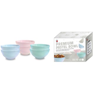 Bộ 6 chén sứ cao cấp Dong Hwa màu pastel vân xoắn ốc cỡ trung Dong Hwa