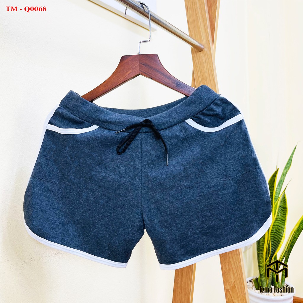 Quần đùi nữ TEMA cao cấp  - quần short nữ basic chất cotton mềm mịn mát mặc ở nhà đi tập năng động thoải mái | BigBuy360 - bigbuy360.vn