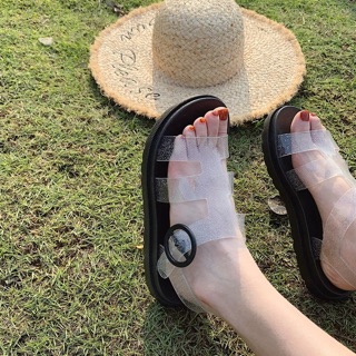 [ORDER] SANDAL ULZZANG QUAI TRONG ( có nhũ )