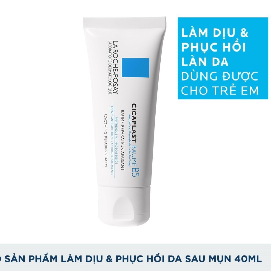 [40ml] Kem Dưỡng La Roche-Posay Cicaplast Baume B5 Làm Dịu Mát, Làm Mượt &amp; Phục Hồi Da phù hợp cho trẻ em 40ml