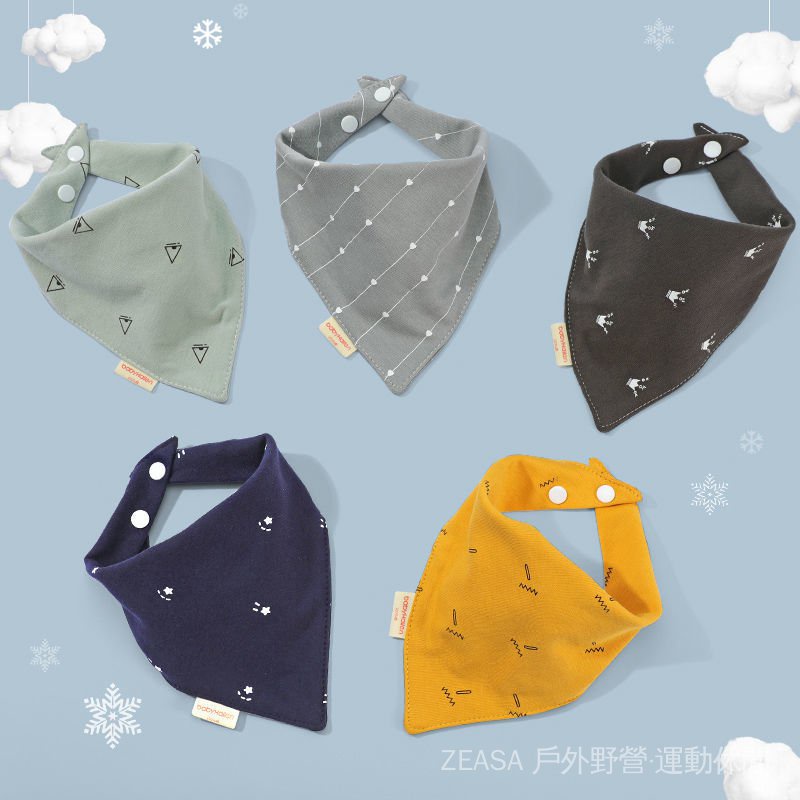 Yếm Ăn Hình Tam Giác Chất Liệu Cotton Cao Cấp Thời Trang Dành Cho Bốn Mùa | BigBuy360 - bigbuy360.vn