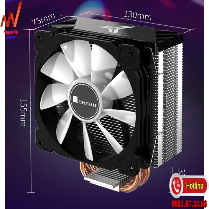 Bộ Tản Nhiệt CPU Jonsbo CR1000 quạt 12cm RGB