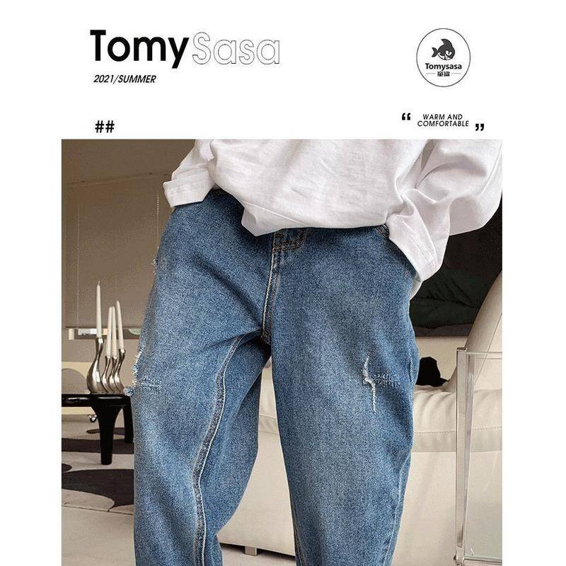 [Bán Chạy] Quần Jean Mềm Mại Phong Cách Phương Tây Thời Trang Dễ Phối Đồ Phong Cách Phương Tây Cho Bé Trai