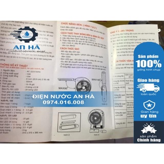 QUẠT XẠC TÍCH ĐIỆN VÀ ĐÈN