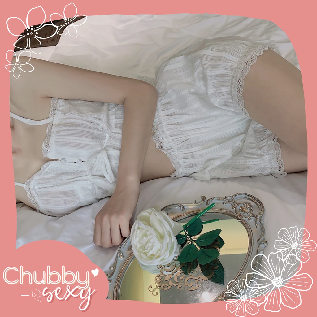 Bộ Đồ Ngủ Sexy Kute - [ Xả Kho Giá Sock ] Đồ Lót Nữ Sexy - Bộ Đồ Ngủ Kute Dễ Thương Sexy - CPL111 - Chubby.sexy
