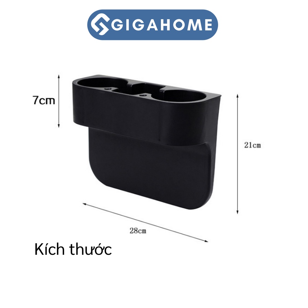 Khay Để Nước Ô Tô GIGAHOME Đựng Đồ Cá Nhân 3 Ngăn Tiện Lợi 7451