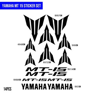 Nhãn Dán logo yamaha mt 15 mt15