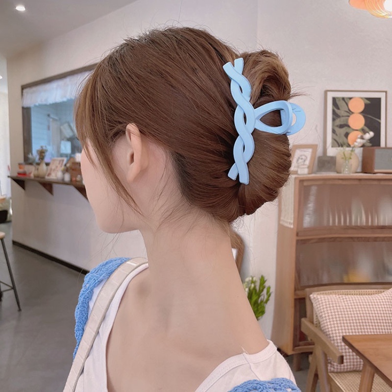 Kẹp Tóc Màu Trơn Đơn Giản Phong Cách Hàn Quốc Cho Nữ