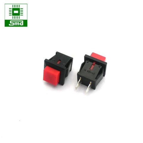 Công tắc, nút nhấn nhả DS 431 vuông 2A/250VAC các màu đỏ, xanh lá, vàng