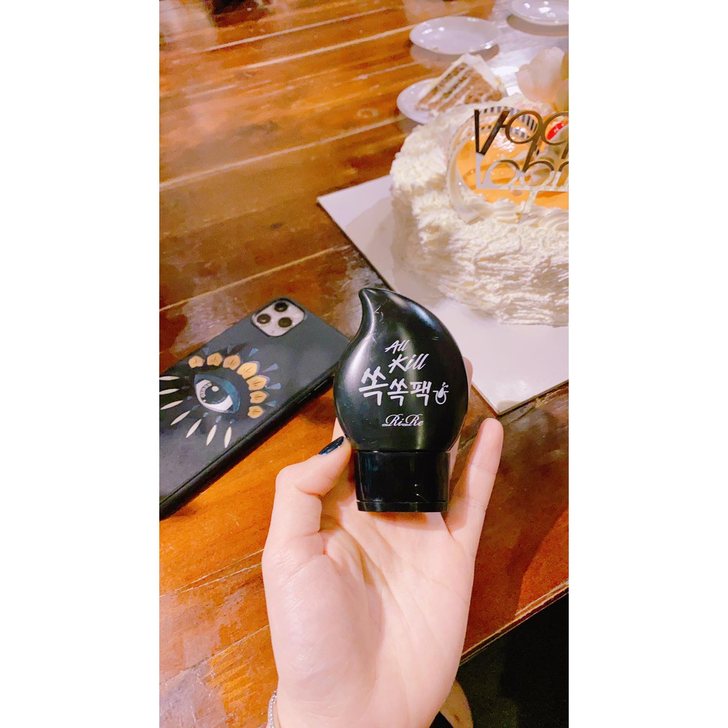 Mặt Nạ Lột Mụn Đầu Đen Rire All Kill làm sạch triệt để mụn đầu đen trên da, cuốn đi bụi bẩn, bã nhờn, dầu thừa tích tụ | BigBuy360 - bigbuy360.vn