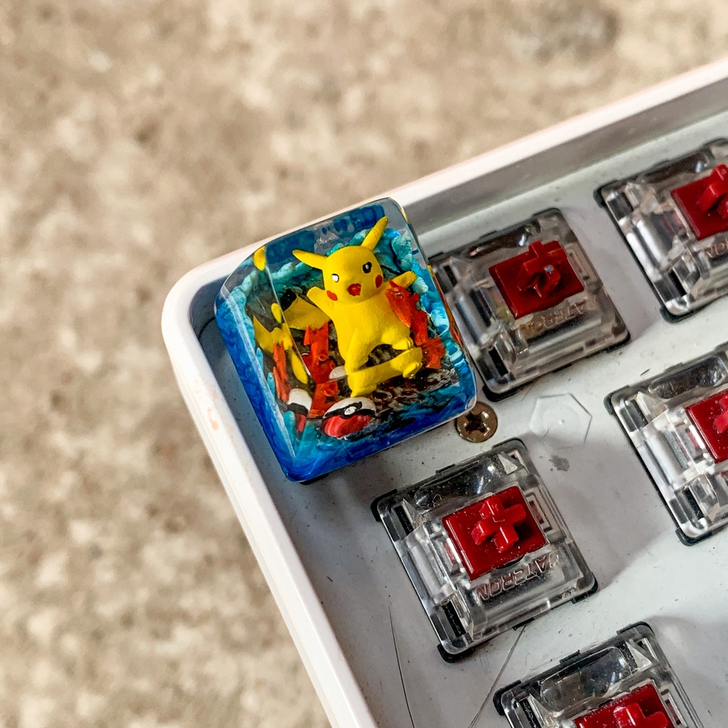 Nút bàn phím cơ máy tính - Artisan keycap - Pokemon Keycap