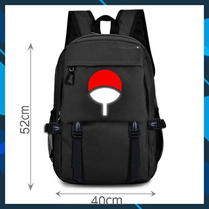 (SALE 50%) cặp Naruto gia tộc Uchiha phản quang, balo Naruto cao cấp - Chuẩn may 3 lớp 4 ngăn