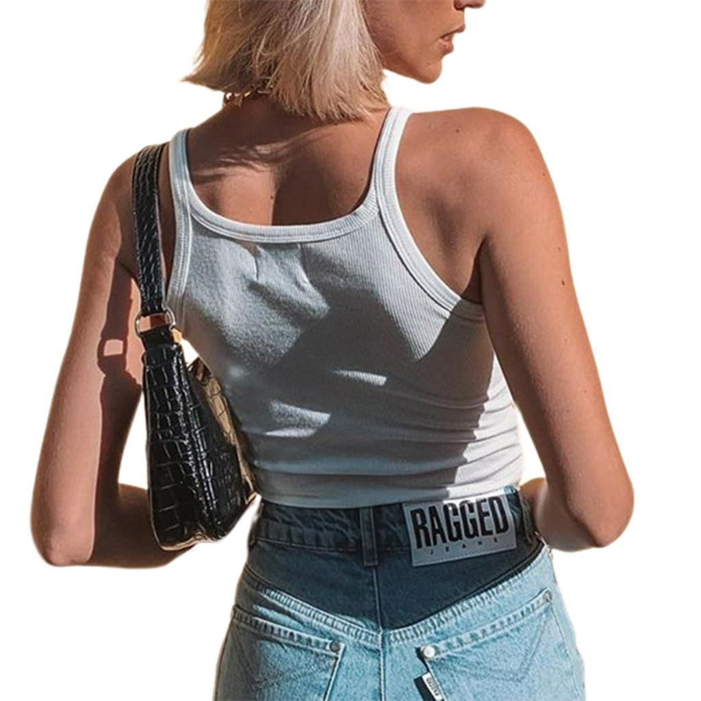 Áo Thun Lửng Không Tay Thời Trang Dành Cho Nữ