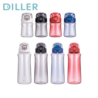 Bình nước thể thao Diller DB-003 không chứa BPA Tritan chống rò rỉ thể tích 400ml / 1100ml