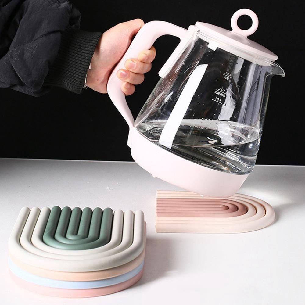 Đế Lót Ly Silicone Chống Trượt Phong Cách Bắc Âu