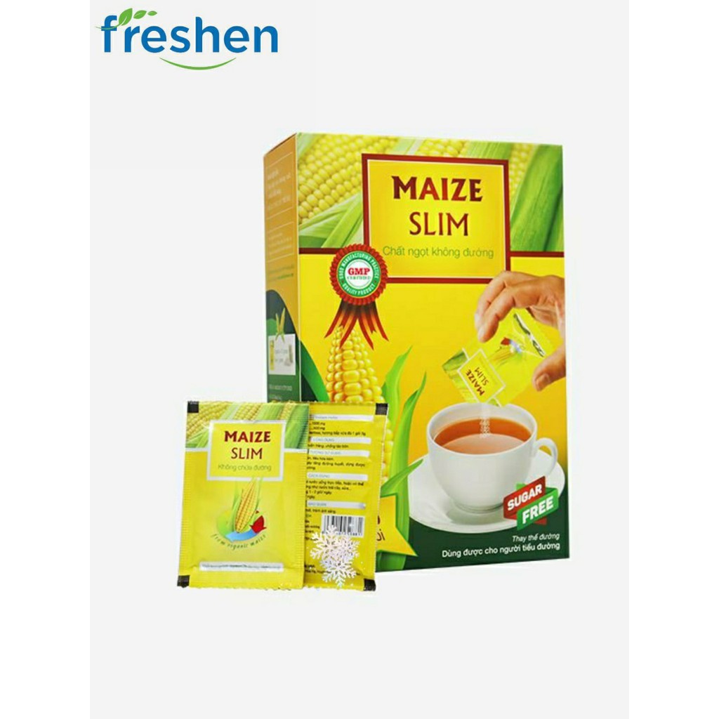 Đường ăn kiêng Maize Slim chiết xuất từ chất xơ và đường bắp - Hộp 50 gói