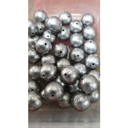 Chì tròn xuyên tâm, chì bi câu cá size từ 2g - 50g