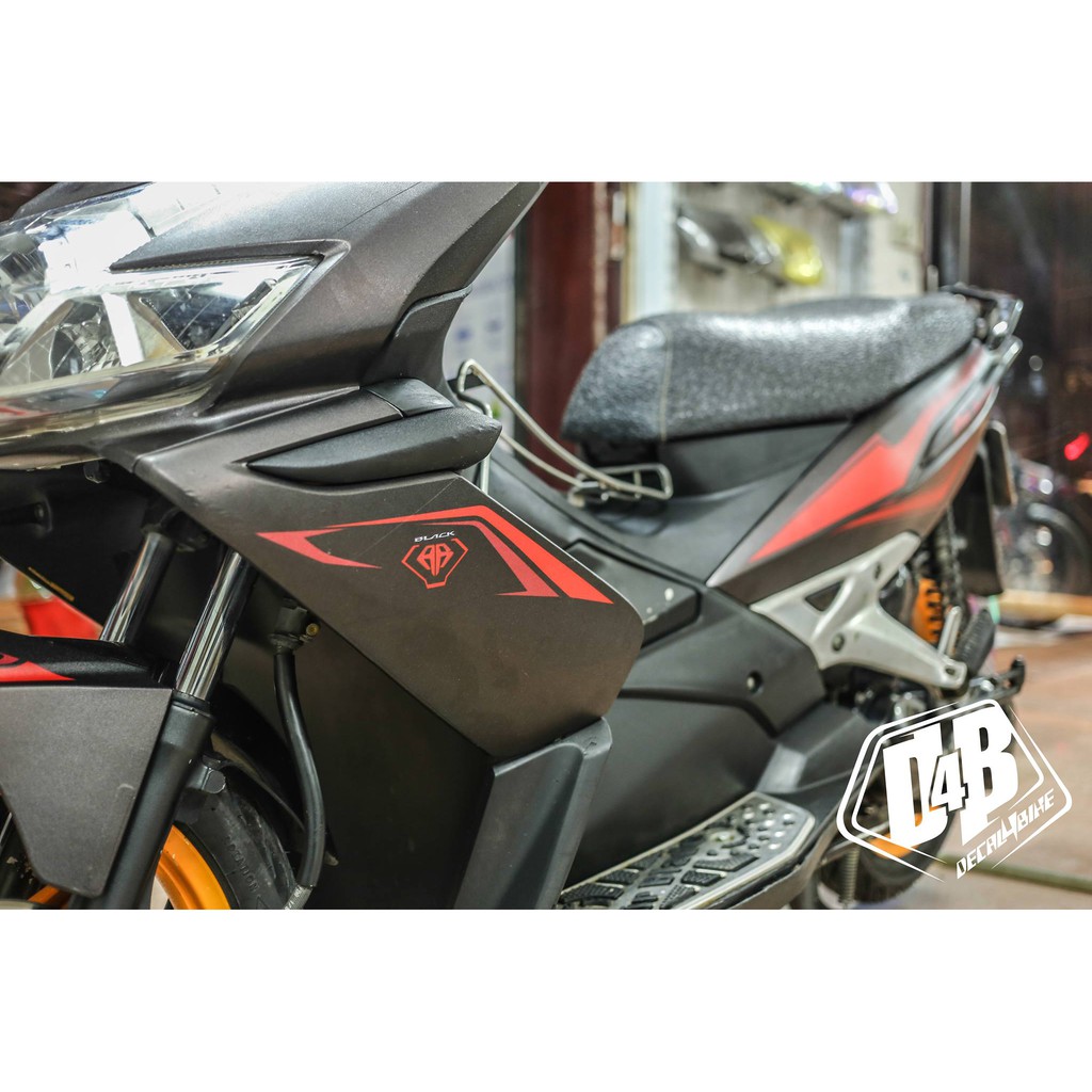 Tem trùm xe  Air Blade 2009 Black Edition