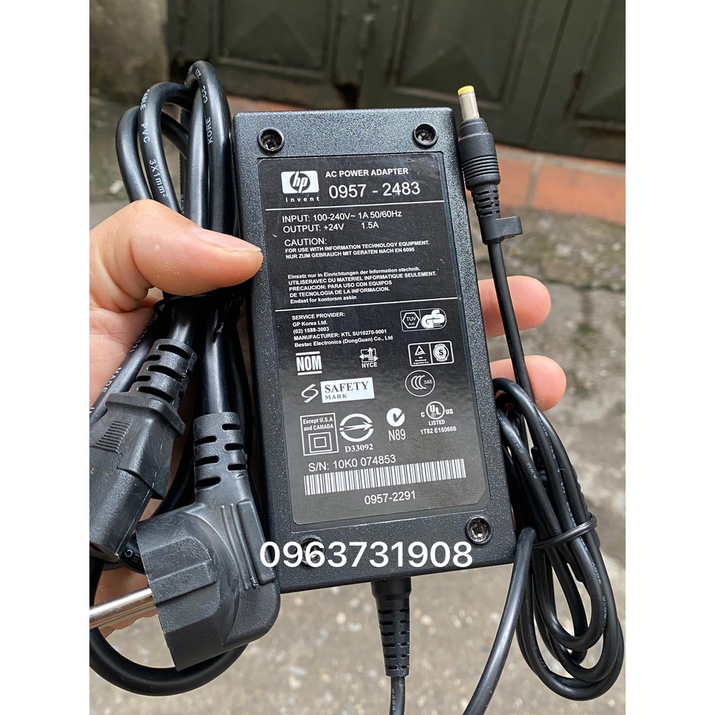 Adapter nguồn máy Scan HP 24V 1500mA