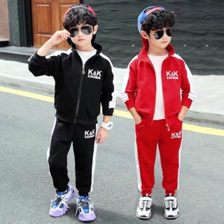 Set bộ quần áo trẻ em thu đông cho bé trai cực ngầu 7-18 kg