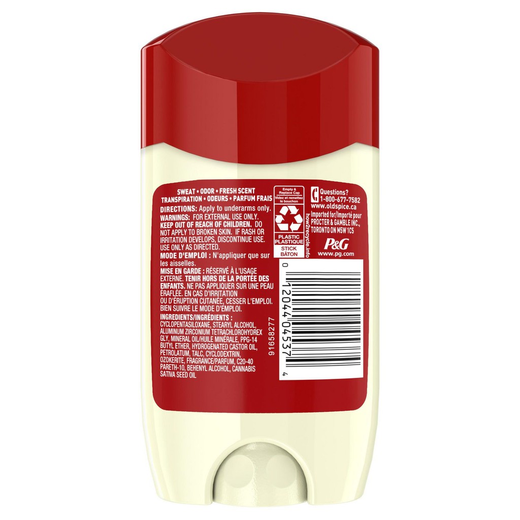 [HOT] Lăn Khử Mùi Old Spice Fresher Collection Alpine with Hemp Seed Oil 73Gr (Sáp Trắng)