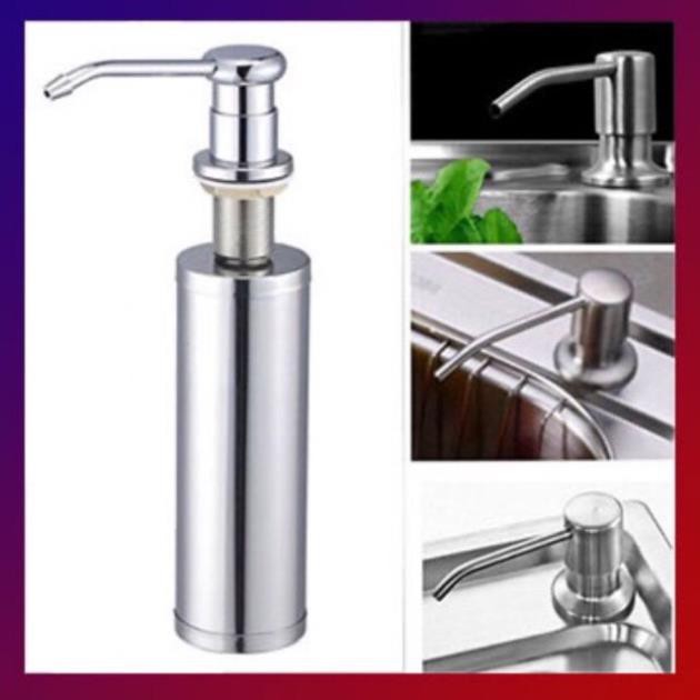 [SIEU RE] Bình Đựng Nước Rửa Chén 100%INOX 304 GẮN ÂM THÀNH CHẬU