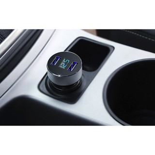 Tẩu sạc nhanh cao cấp cho xe ô tô, xe hơi. 2 Cổng USB