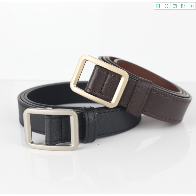 Dây thắt lưng dây nịt nữ Ulzzang mặt chữ nhật vuông, không gài có gài (Nhiều màu) - Dây Belt lưng 1Minute PKTL01