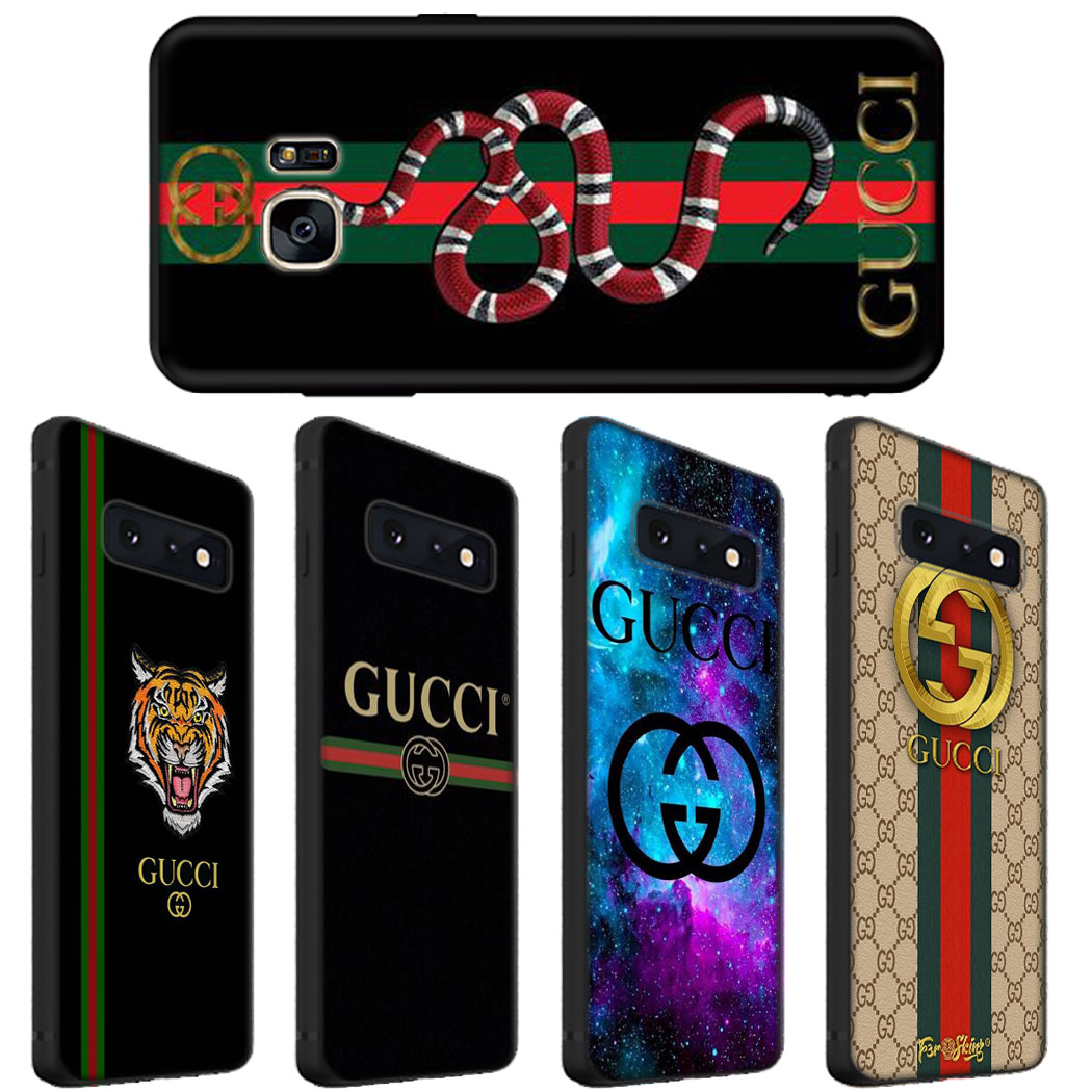 Ốp Lưng Silicone Mềm In Logo Gucci Cho Samsung S7 Edge / S8 / S9 / S10 Plus / S10E / Note 8