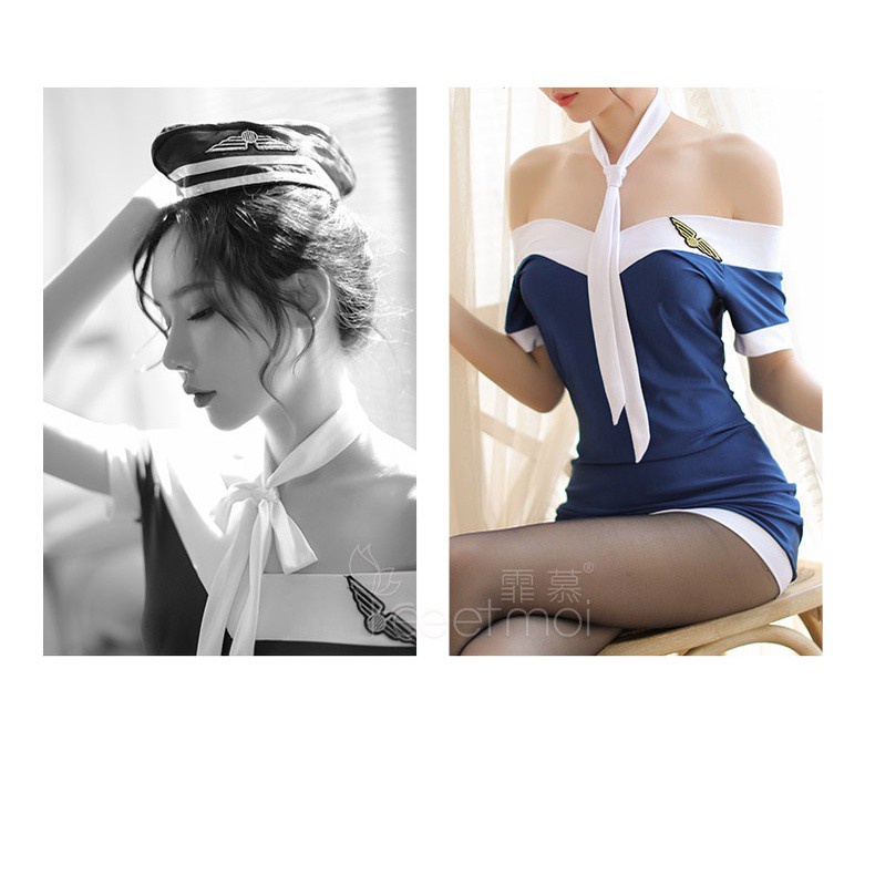 Bộ Đồ Hóa Trang Nữ Tiếp Viên Hàng Không Quyến Rũ 7048